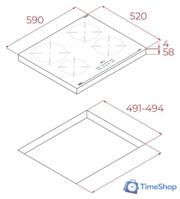 Варочная панель TEKA IBC 64110 SSM BK - Изображение №6 — Интернет-магазин Time-Shop