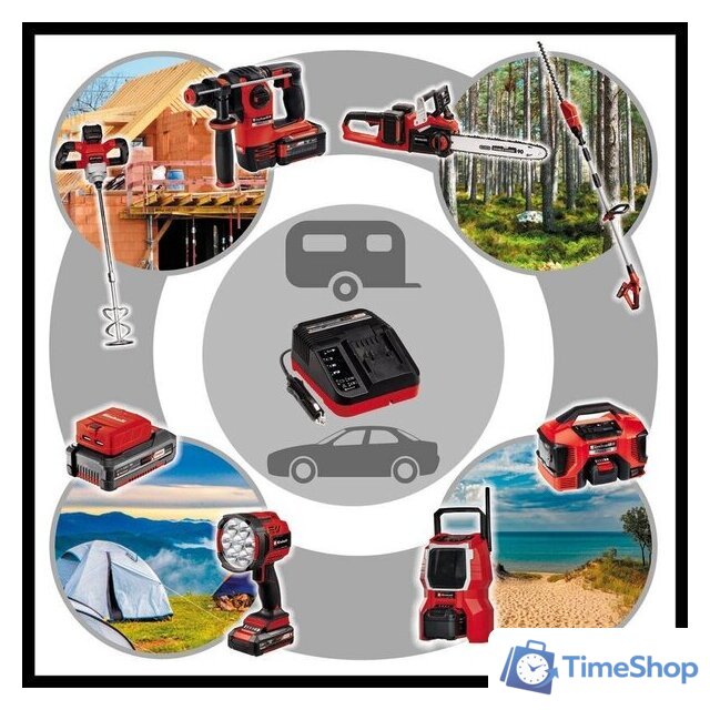 Зарядное устройство Einhell Power X-Car Charger 3A (18В) - Изображение №5 — Интернет-магазин Time-Shop