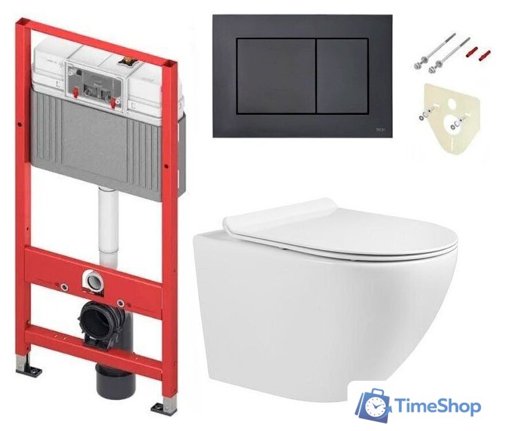 Унитаз подвесной Grado GD-W203T + TECE 9400414 (с кнопкой смыва) - Изображение №1 — Интернет-магазин Time-Shop