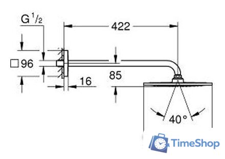 Верхний душ Grohe Rainshower F-Series 10