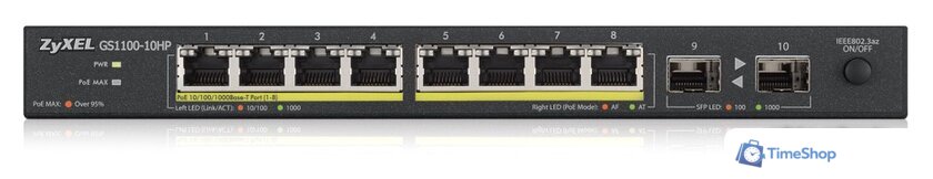 Неуправляемый коммутатор Zyxel GS1100-10HP - Изображение №3 — Интернет-магазин Time-Shop