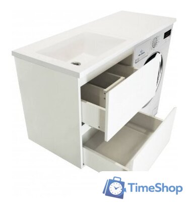  Эстет Тумба Dallas Luxe ФР-00002313 с умывальником Dallas 100 (левая) - Изображение №3 — Интернет-магазин Time-Shop