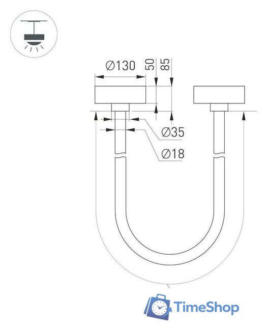 Подвесная люстра Arlight SP-Tropic-Surface-R18-L2500-36W Day4000 043395 - Изображение №2 — Интернет-магазин Time-Shop