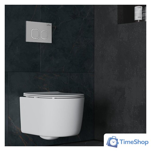 Унитаз подвесной Roxen Simple Compact в комплекте с инсталляцией StounFix Dual Fresh 6 в 1 919136 (кнопка: хром матовый) - Изображение №13 — Интернет-магазин Time-Shop