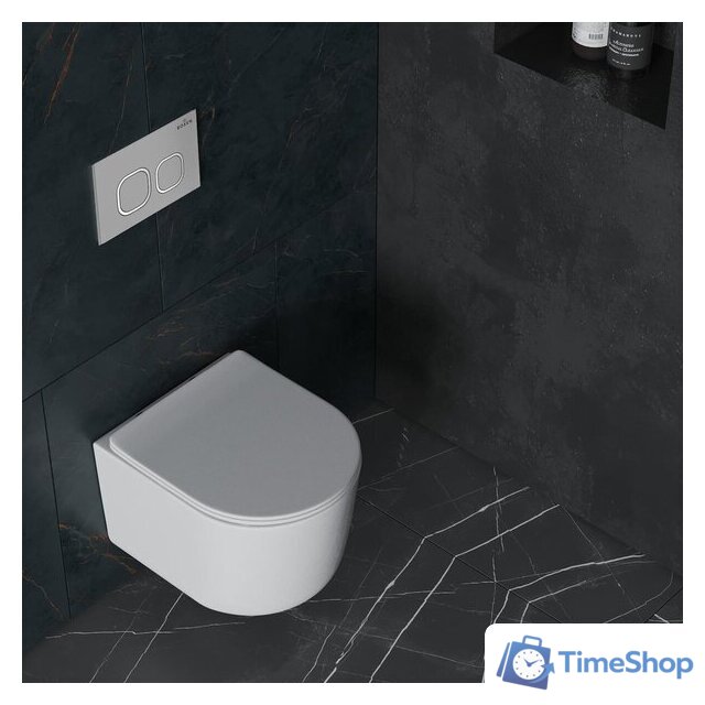 Унитаз подвесной Roxen Simple Compact в комплекте с инсталляцией StounFix Dual Fresh 6 в 1 919136 (кнопка: хром матовый) - Изображение №14 — Интернет-магазин Time-Shop