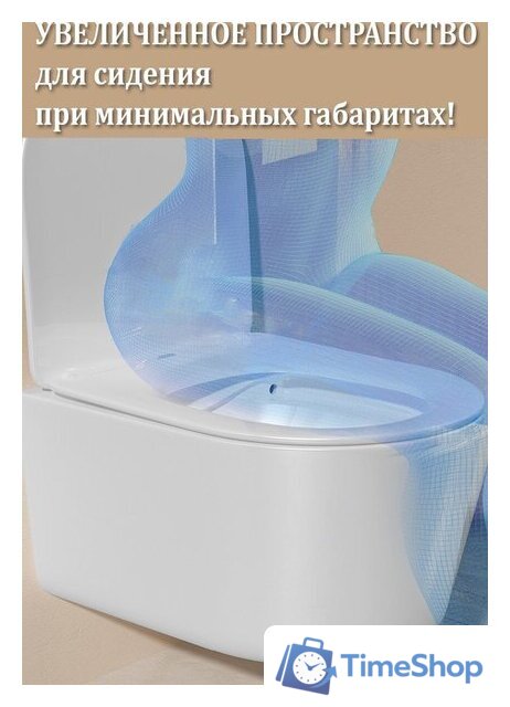 Унитаз подвесной Roxen Simple Compact в комплекте с инсталляцией StounFix Dual Fresh 6 в 1 919136 (кнопка: хром матовый) - Изображение №20 — Интернет-магазин Time-Shop