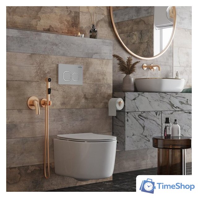 Унитаз подвесной Roxen Simple Compact в комплекте с инсталляцией StounFix Dual Fresh 6 в 1 919136 (кнопка: хром матовый) - Изображение №16 — Интернет-магазин Time-Shop