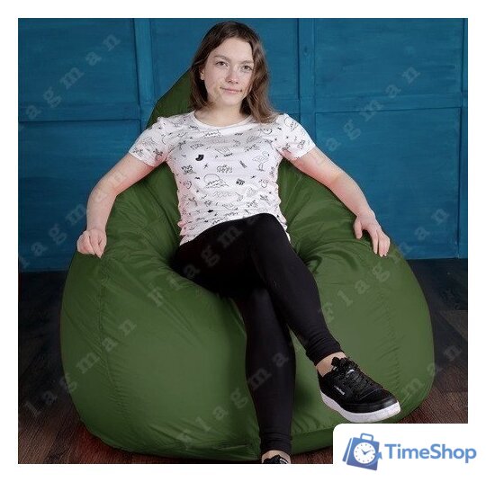 Кресло-мешок Flagman Груша Мега Г3.2-03 (оливковый) - Изображение №11 — Интернет-магазин Time-Shop