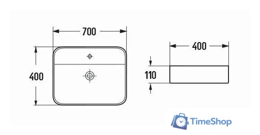 Умывальник SantiLine SL-1007 - Изображение №2 — Интернет-магазин Time-Shop