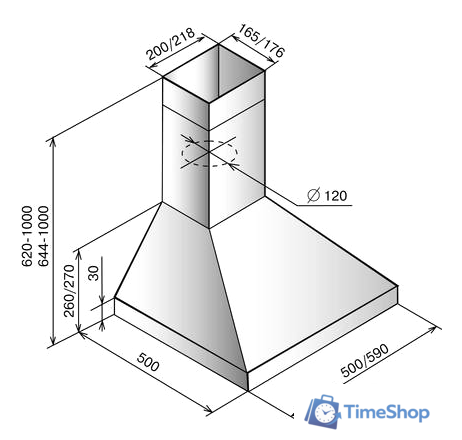 Кухонная вытяжка Elikor Вента 60Н-430-П3Л (нержавеющая сталь) - Изображение №3 — Интернет-магазин Time-Shop