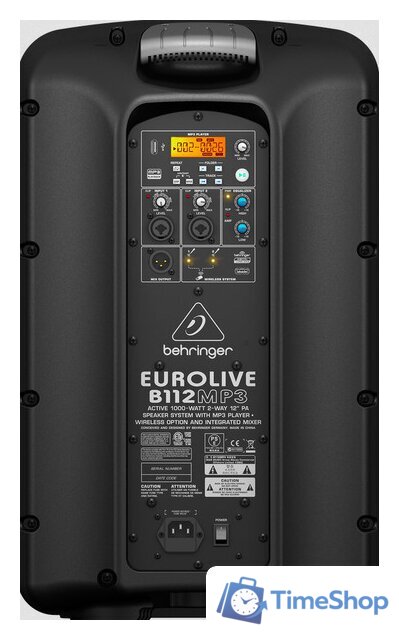 Активная акустика Behringer Eurolive B112MP3 - Изображение №2 — Интернет-магазин Time-Shop