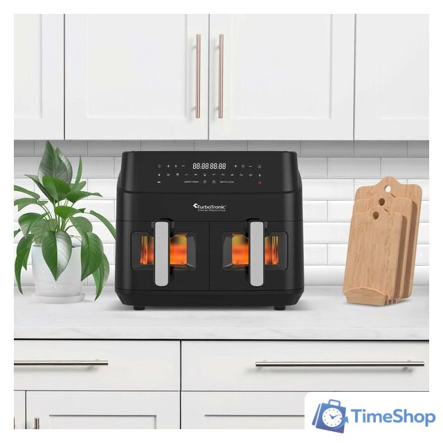 Аэрогриль (аэрофритюрница) TurboTronic TT-DAF6W (черный) - Изображение №3 — Интернет-магазин Time-Shop