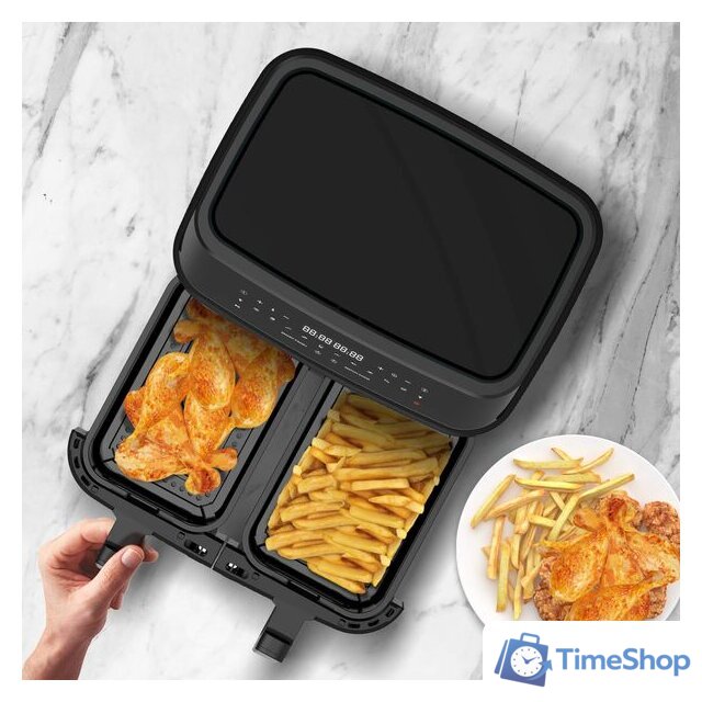 Аэрогриль (аэрофритюрница) TurboTronic TT-DAF6W (черный) - Изображение №4 — Интернет-магазин Time-Shop