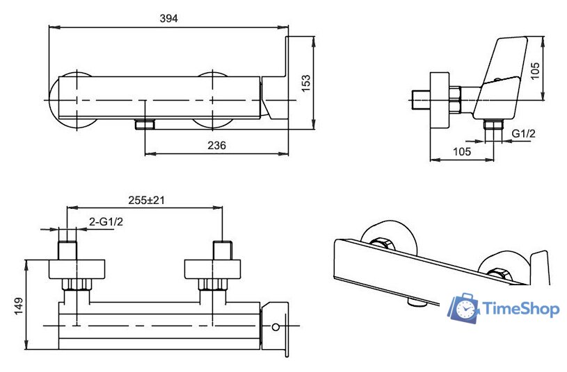 Смеситель Ahti Helsinki HE305000 - Изображение №2 — Интернет-магазин Time-Shop