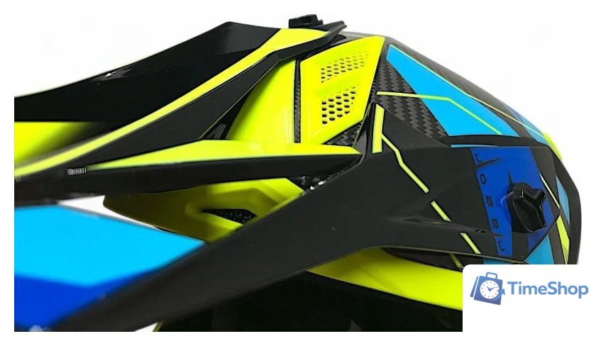 Мотошлем AIM RH855 Carbon Razor RH855R-DYB-XXL (XXL, желтый/синий) - Изображение №11 — Интернет-магазин Time-Shop