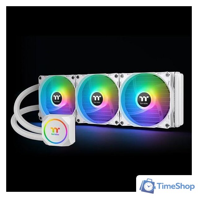 Система жидкостного охлаждения для процессора Thermaltake TH360 ARGB Sync Snow Edition CL-W302-PL12SW-A - Изображение №7 — Интернет-магазин Time-Shop