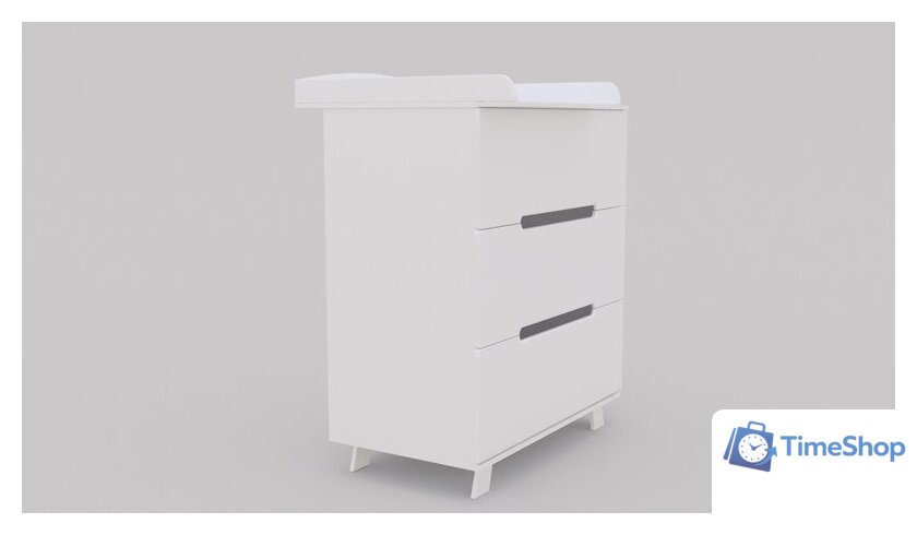 Детский комод Incanto Anniken LUX 800/3 PK-0087/0 (белый) - Изображение №3 — Интернет-магазин Time-Shop