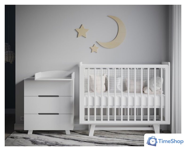 Детский комод Incanto Anniken LUX 800/3 PK-0087/0 (белый) - Изображение №6 — Интернет-магазин Time-Shop