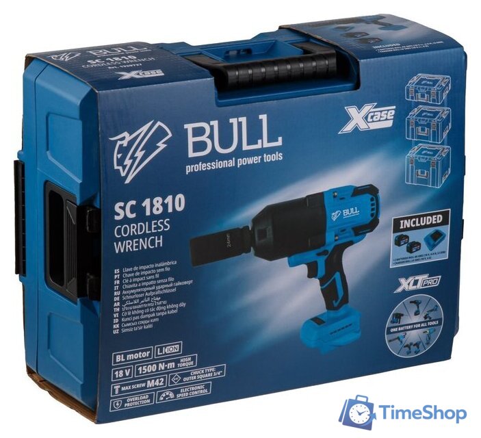 Гайковерт Bull SC 1810 1329726 (с 1-им АКБ, кейс) - Изображение №7 — Интернет-магазин Time-Shop