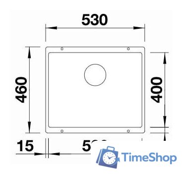 Кухонная мойка Blanco Subline 500-U 525995 (черный) - Изображение №2 — Интернет-магазин Time-Shop