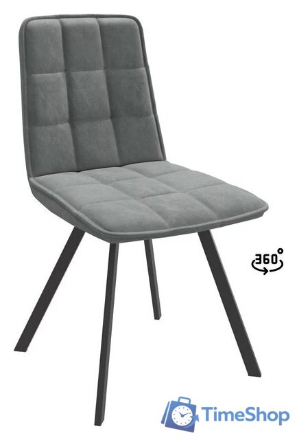 Стул Мамадома Rom D-R 360 (k10 Антрацит замша Lux/черный) - Изображение №1 — Интернет-магазин Time-Shop