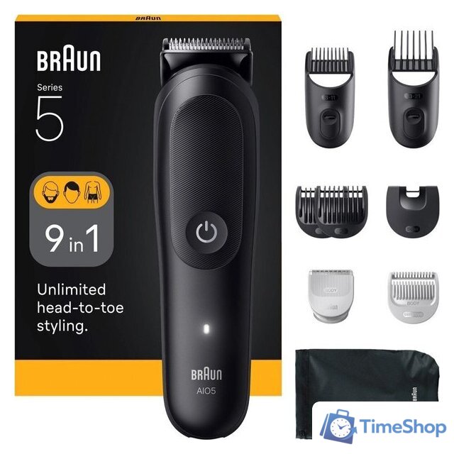 Универсальный триммер Braun AIO5540 - Изображение №13 — Интернет-магазин Time-Shop