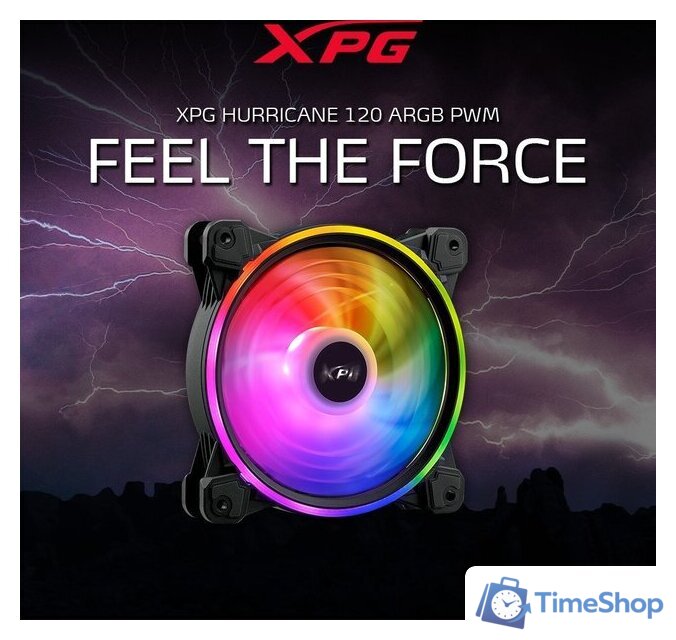 Вентилятор для корпуса ADATA Hurricane 120 ARGB PWM (черный) - Изображение №5 — Интернет-магазин Time-Shop