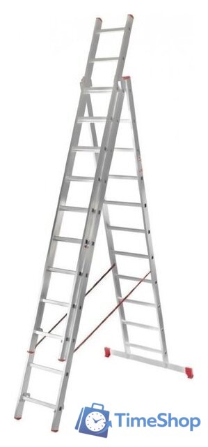 Лестница-стремянка Новая высота NV 323 трёхсекционная усиленная 3x17 ступеней - Изображение №2 — Интернет-магазин Time-Shop