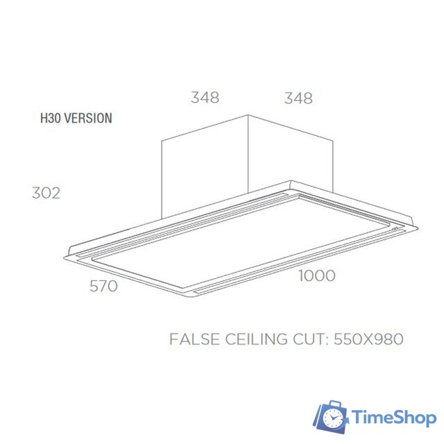Кухонная вытяжка Elica HiLight-X H30 WH/A/100 - Изображение №2 — Интернет-магазин Time-Shop