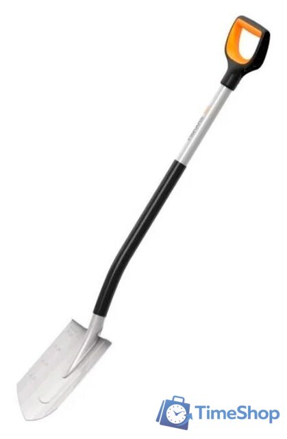 Лопата штыковая остроконечная Fiskars Xact 1066729 - Изображение №1 — Интернет-магазин Time-Shop