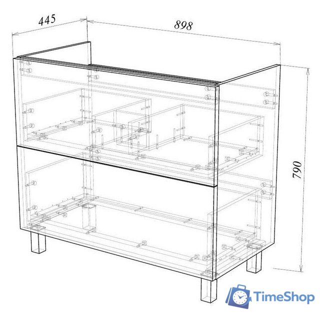  Garda Тумба под умывальник Grado 58 90 26.58.900 - Изображение №2 — Интернет-магазин Time-Shop