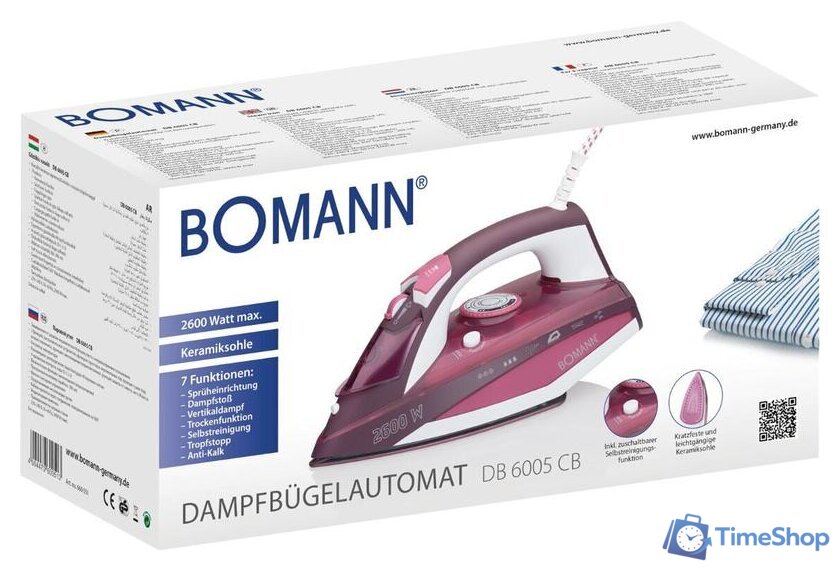 Утюг Bomann DB 6005 CB - Изображение №2 — Интернет-магазин Time-Shop