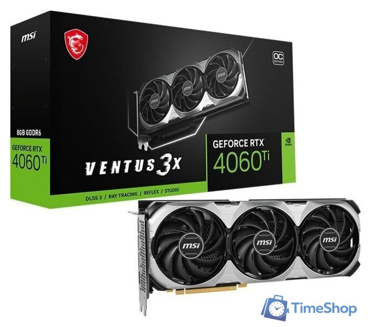 Видеокарта MSI GeForce RTX 4060 Ti Ventus 3X 8G OC - Изображение №5 — Интернет-магазин Time-Shop