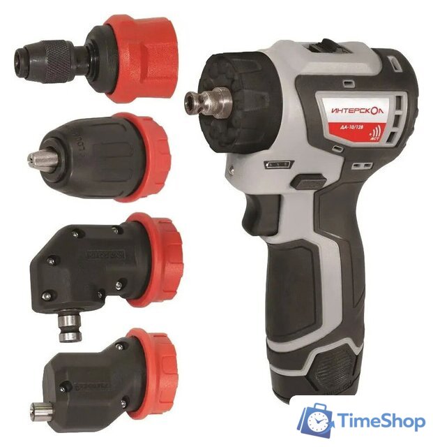 Дрель-шуруповерт Интерскол КомбиМАКС ДА-10/12В 36 687.2.2.78 (с 2-мя АКБ, сумка, набор патронов) - Изображение №1 — Интернет-магазин Time-Shop