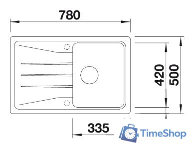 Кухонная мойка Blanco ZIA 45 S (антрацит) [514732] - Изображение №2 — Интернет-магазин Time-Shop