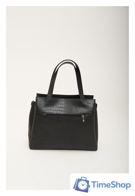 Женская сумка Souffle 322 3225001 (черный кайман эластичный) - Изображение №11 — Интернет-магазин Time-Shop