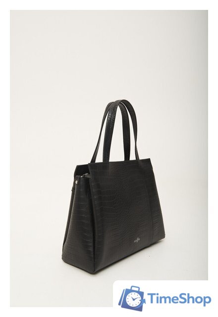 Женская сумка Souffle 322 3225001 (черный кайман эластичный) - Изображение №7 — Интернет-магазин Time-Shop
