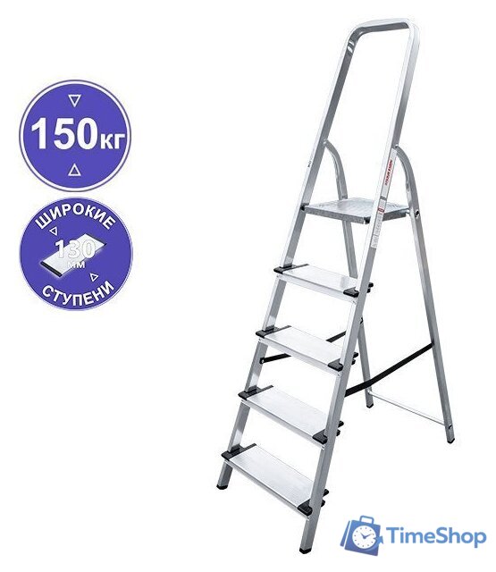 Лестница-стремянка Новая высота NV 1117 5 ступеней - Изображение №1 — Интернет-магазин Time-Shop
