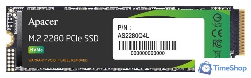 SSD Apacer AS2280Q4L 256GB AP256GAS2280Q4L-1 - Изображение №1 — Интернет-магазин Time-Shop