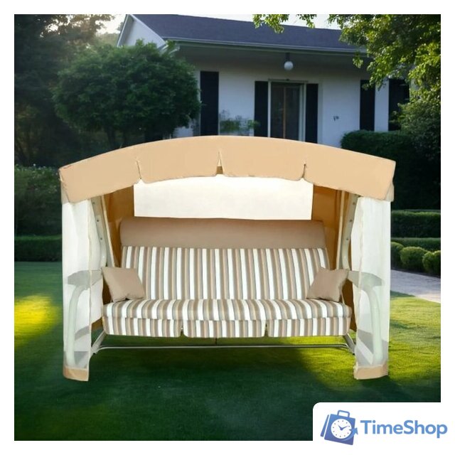 Садовые качели Sundays Инфинити с1667 (бежевый) - Изображение №4 — Интернет-магазин Time-Shop