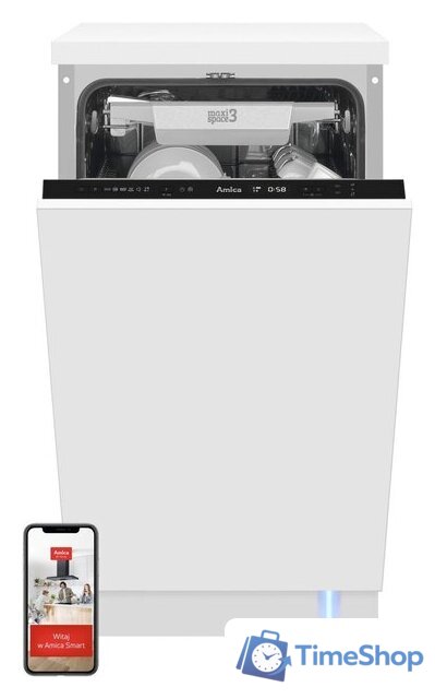 Встраиваемая посудомоечная машина Amica DIM46B6EBOC Studio - Изображение №1 — Интернет-магазин Time-Shop