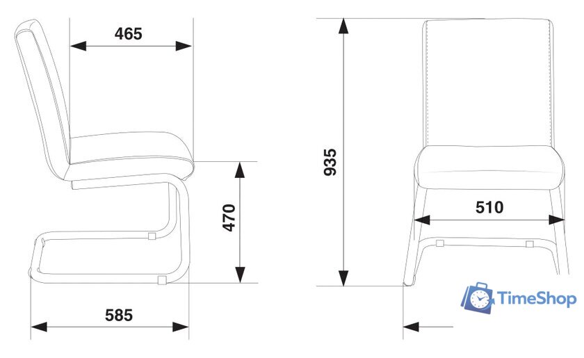 Офисный стул Бюрократ CH-250-V (черный) - Изображение №5 — Интернет-магазин Time-Shop