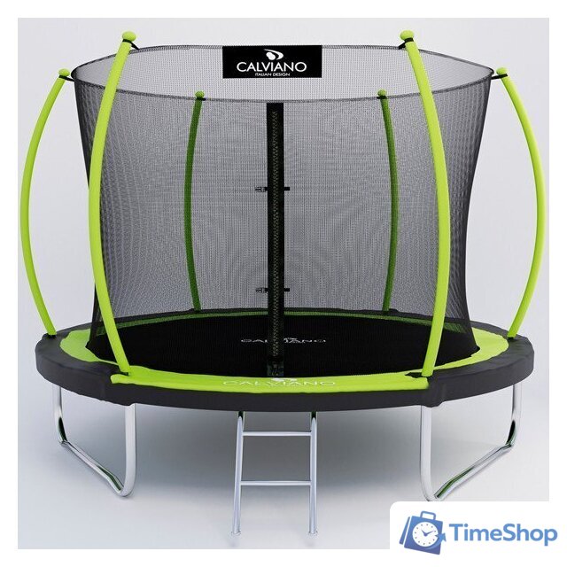 Батут Calviano Inside Master Green 312 см - 10ft (внутренняя сетка, с лестницей) - Изображение №1 — Интернет-магазин Time-Shop