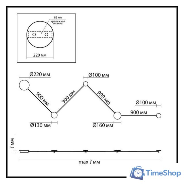 Светильник Odeon Light Travertino 6625/25WL - Изображение №2 — Интернет-магазин Time-Shop