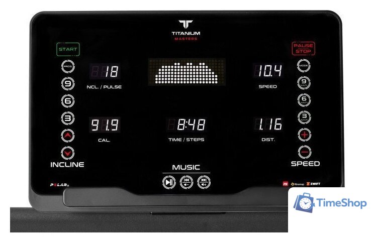 Электрическая беговая дорожка Titanium Masters Physiotech X-Compact - Изображение №4 — Интернет-магазин Time-Shop