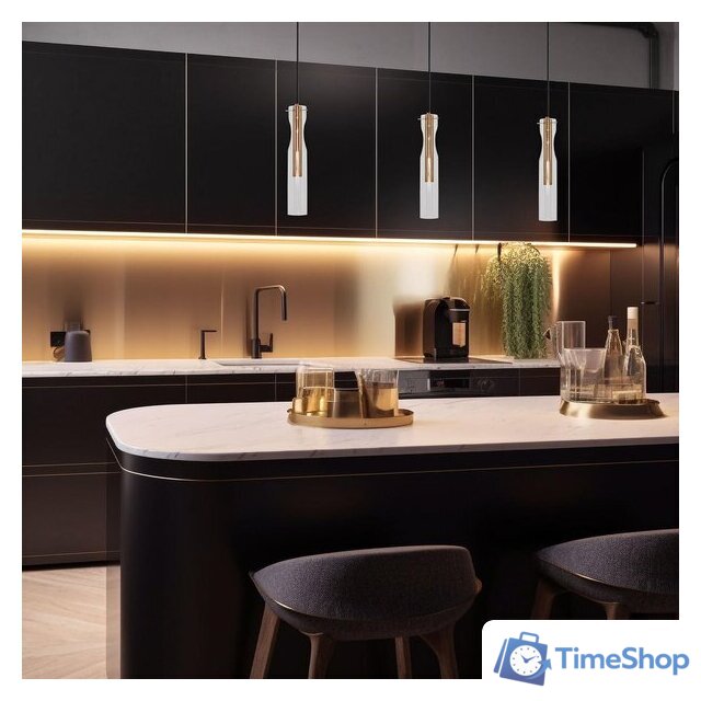 Подвесная люстра Евросвет 50254/1 LED (латунь) - Изображение №3 — Интернет-магазин Time-Shop