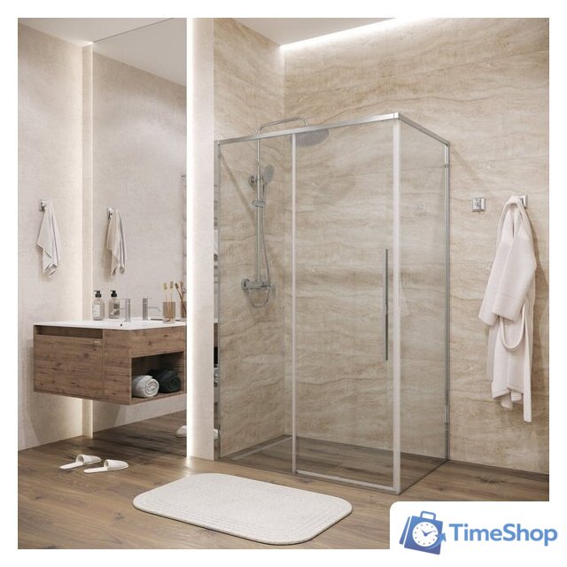 Душевая стенка Grossman Galaxy 90x195 200.K33.01.90.10.00 (хром/стекло прозрачное) - Изображение №6 — Интернет-магазин Time-Shop