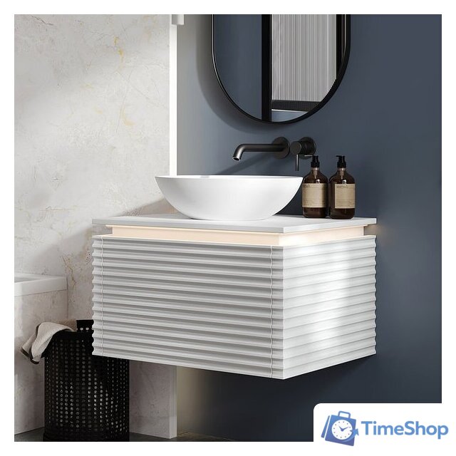 Умывальник Belux Дубай Д-480 (18, белый матовый/Solid Surface) - Изображение №6 — Интернет-магазин Time-Shop