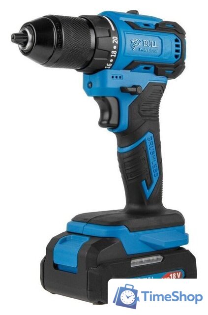 Дрель-шуруповерт Bull SR 1804 2329056 (с 2-мя АКБ, кейс) - Изображение №11 — Интернет-магазин Time-Shop