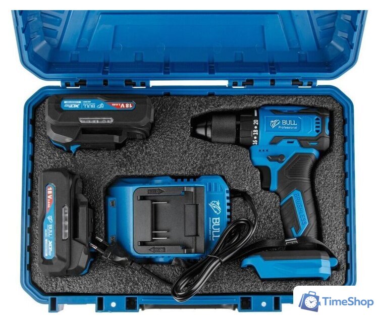 Дрель-шуруповерт Bull SR 1804 2329056 (с 2-мя АКБ, кейс) - Изображение №12 — Интернет-магазин Time-Shop